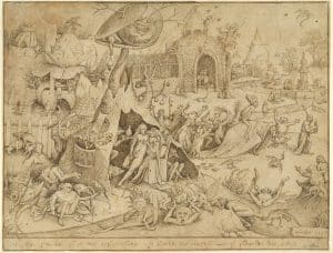 Bruegel - Luxuria: dessin préparatoire