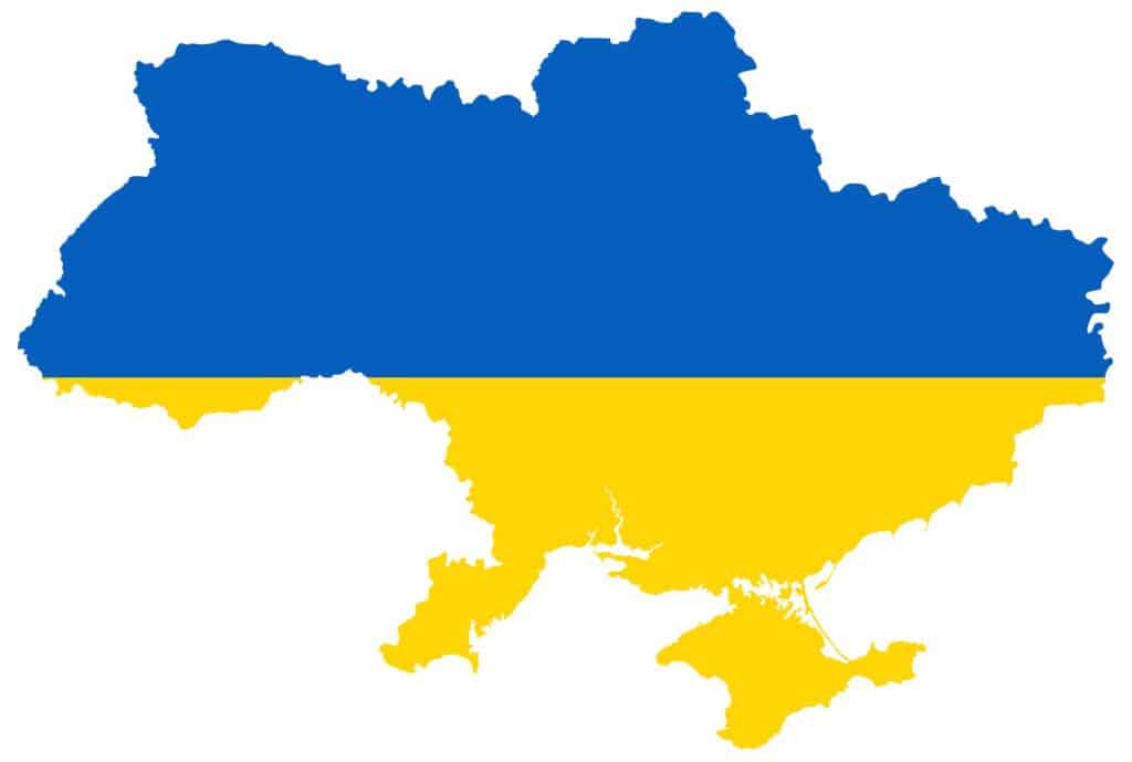 blinde kaart van Oekraïne