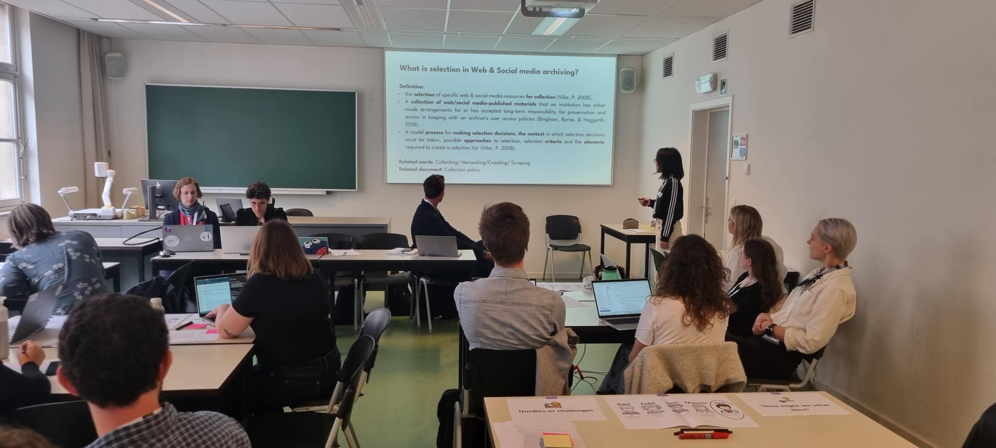 workshop sur le projet belgicaweb animé par des collègues de KBR lors de la conférence DH Benelux